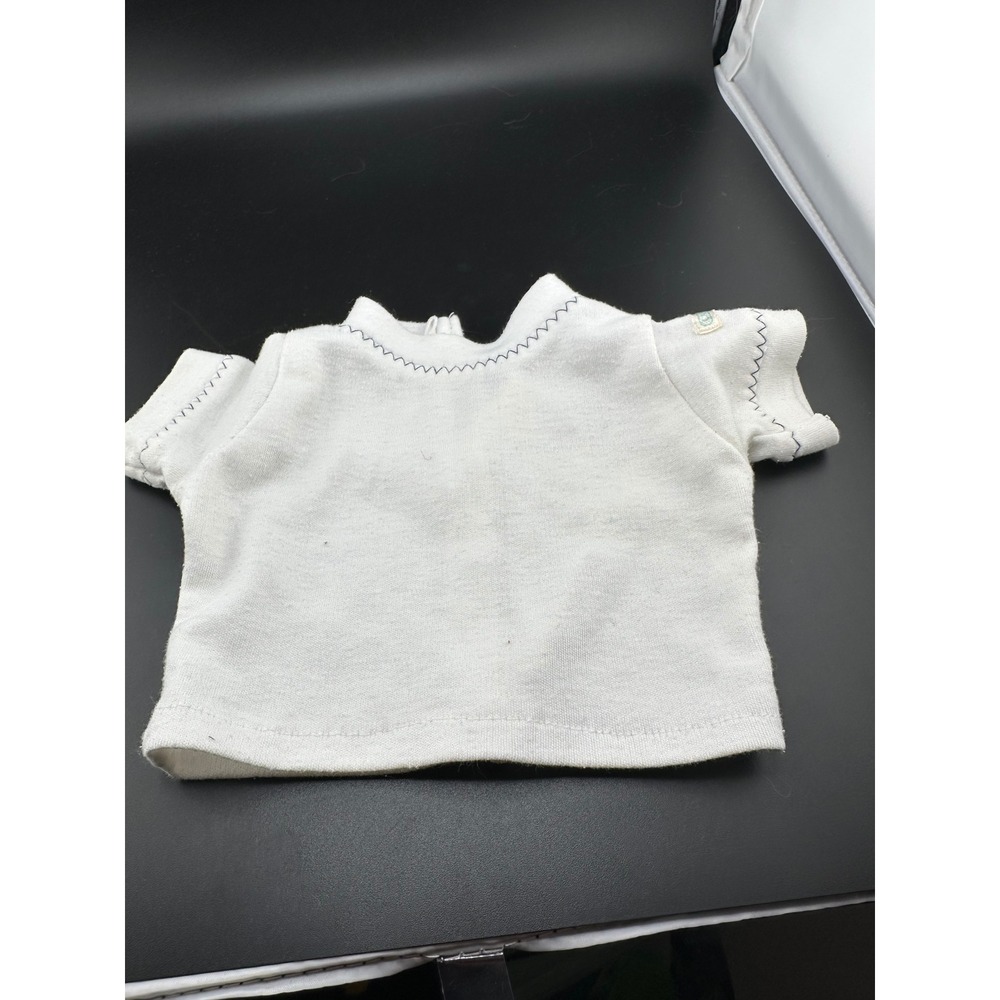 Cabbage Patch Kids White‎ Boys Shirt Blue Navy Stitching Coleco 1980s vtg